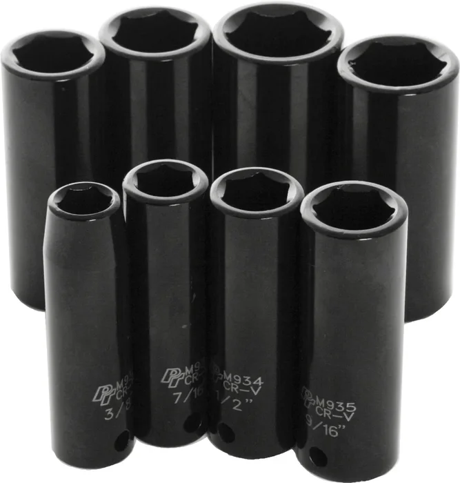 PERFORMANCE TOOL - M594DB - 3/8" SAE Impact Socket Set