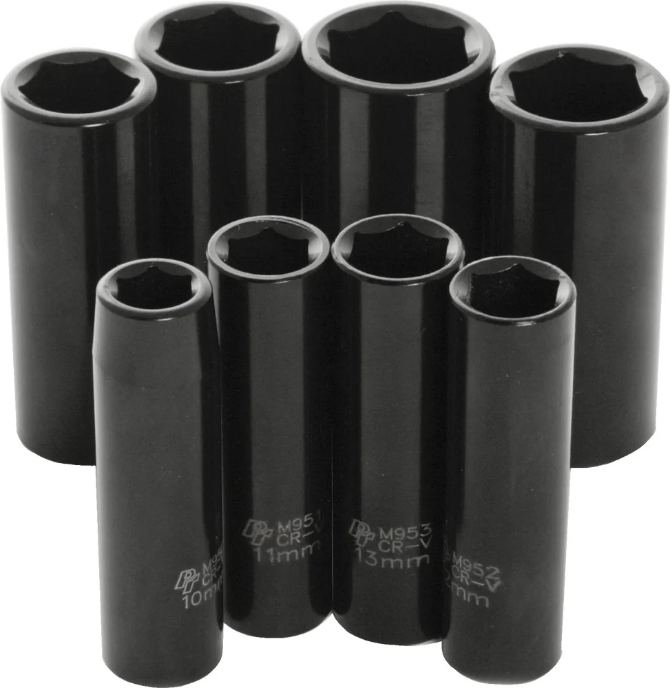 PERFORMANCE TOOL - M595DB - 3/8" Metric Impact Socket Set