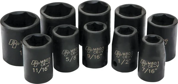 PERFORMANCE TOOL - M592DB - 1/2" SAE Impact Socket Set