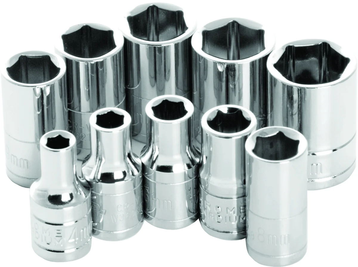 PERFORMANCE TOOL - W36202 - 1/4" Metric Socket Set