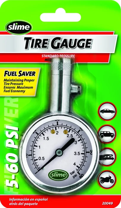 SLIME - 20049 - Tire Repair Gauge w/Bleed Valve