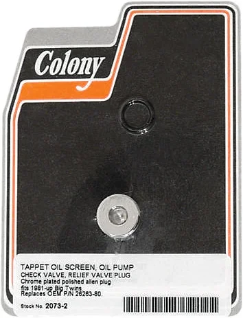 COLONY MACHINE - 2073-2 - Oil Pump Plug