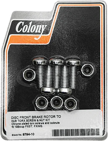 COLONY MACHINE - 8794-10 - Brake Rotor Screw Kit