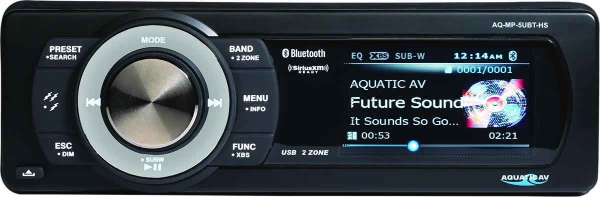 AQUATIC AV - AQ-MP-5UBT-HS - Harley Bluetooth Radio