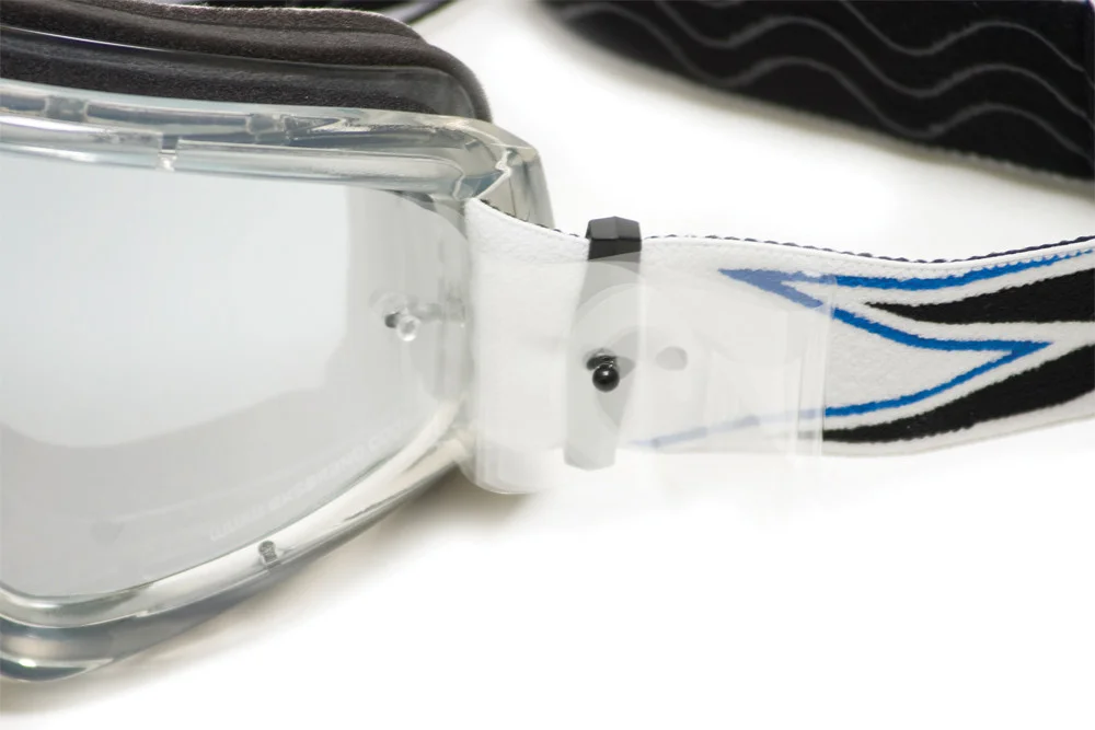 EKS Brand Goggle Lens Tearoffs - Adhesive Backed UV Protection for Motocross & Off-Road Goggles