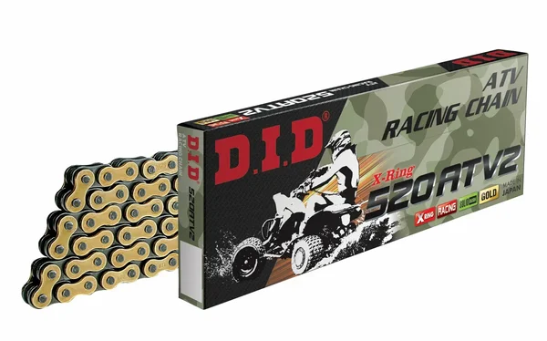 D.I.D 520ATV2130FB ATV X-Ring Sealed Chain - Durable, Low Maintenance ATV Chain