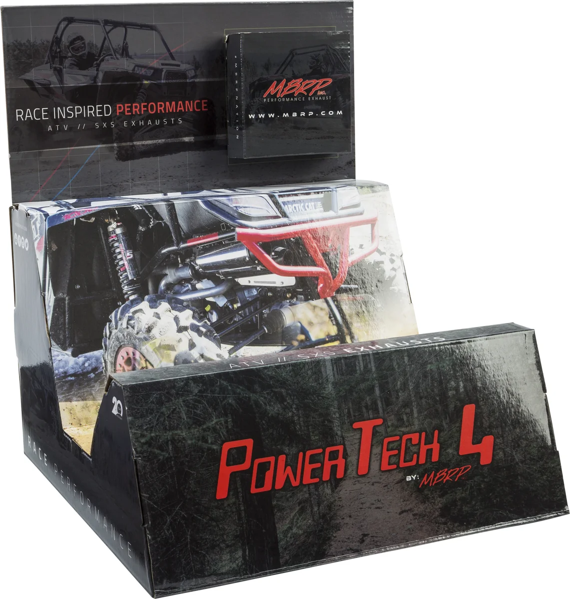 MBRP DS0004 ATV Display 4 - High-Performance Exhaust System for Enhanced Power and Control