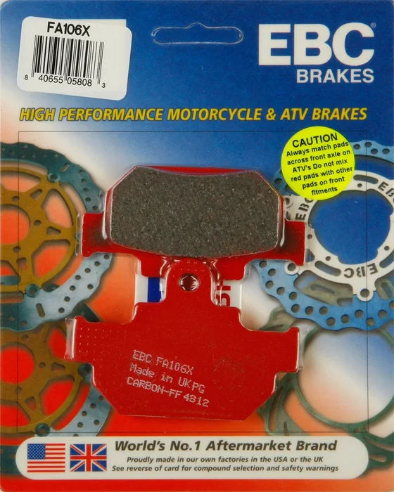 EBC FA106X Standard Brake Pads - High-Performance Motorcycle Brake Pads