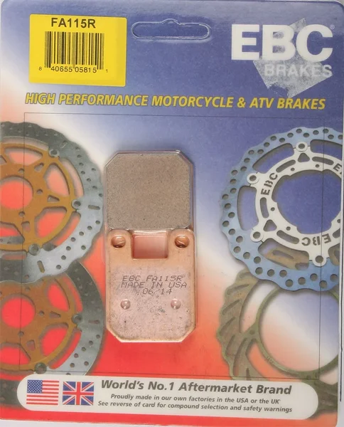 EBC FA115R Standard Brake Pads - High-Performance Motorcycle Brake Pads