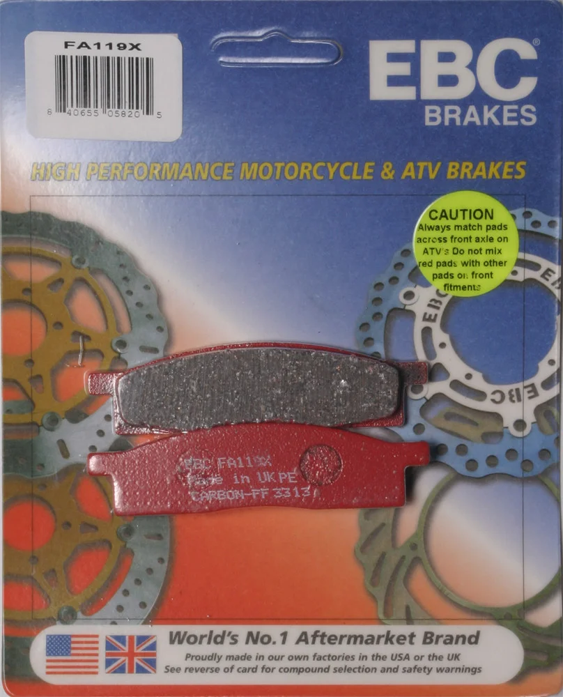 EBC FA119X Standard Brake Pads - High-Performance Motorcycle Brake Pads