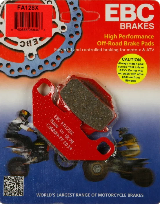 EBC FA128X Standard Brake Pads - High-Performance Motorcycle Brake Pads
