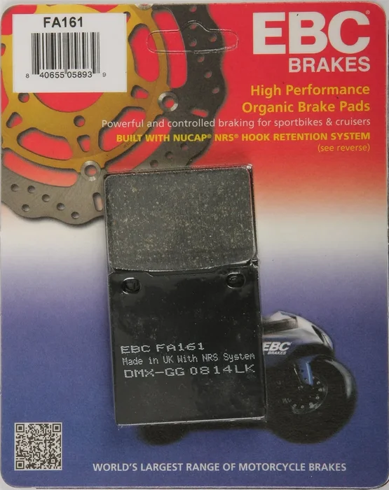 EBC FA161 Standard Brake Pads - High-Performance Motorcycle Brake Pads