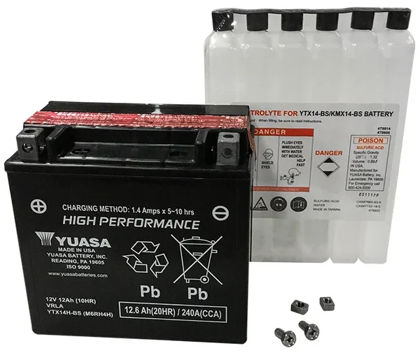 YUASA - YUAM6RH4H - AGM Maintenance Free Battery
