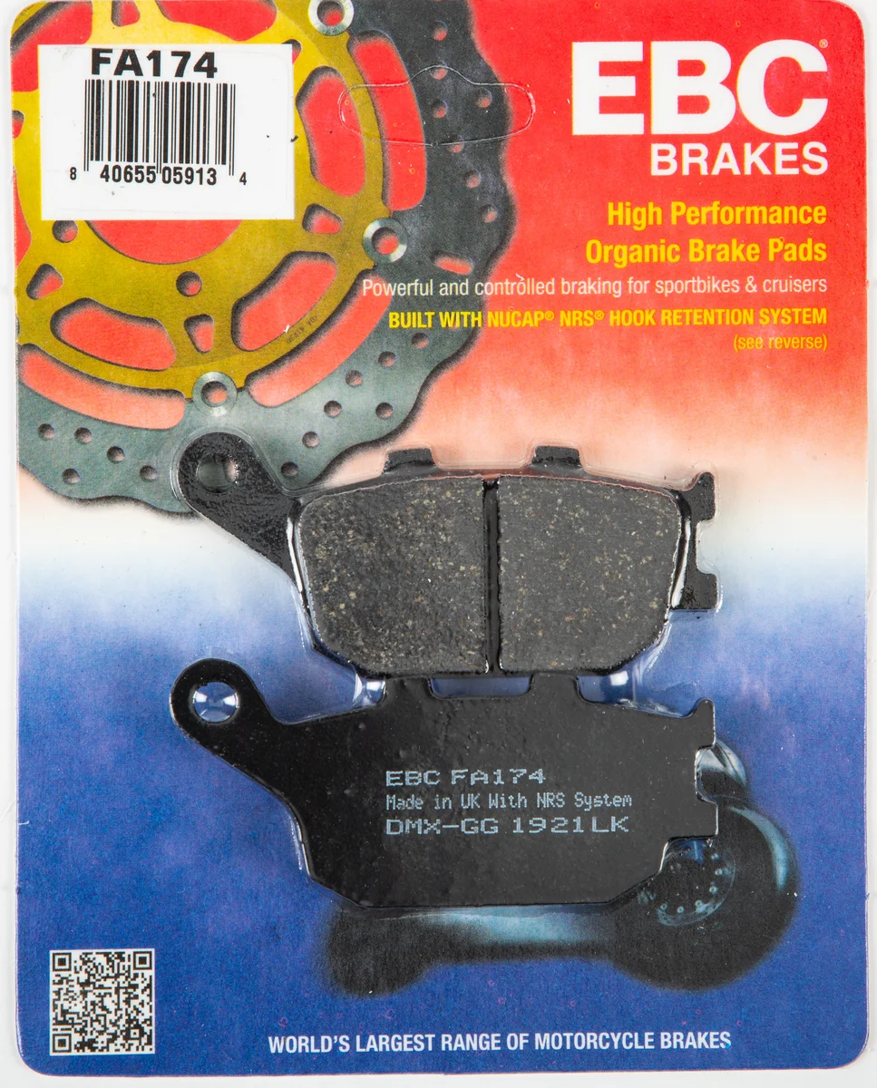 EBC FA174 Standard Brake Pads - High-Performance Motorcycle Brake Pads