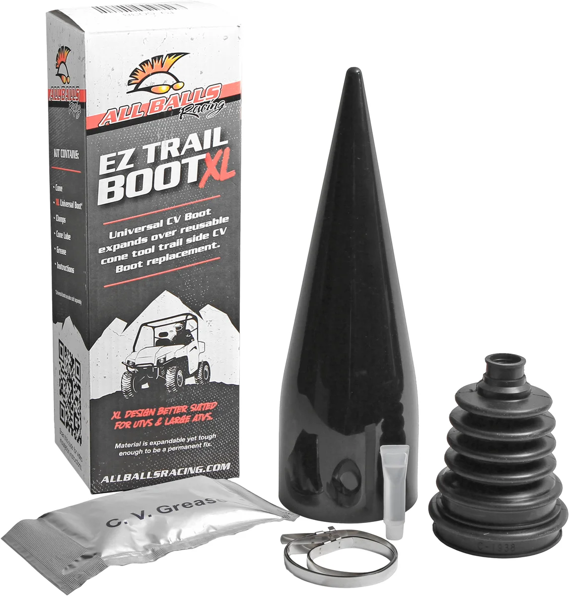 ALL BALLS - 19-5038 - EZ Trail CV Boot XL Installation Kit