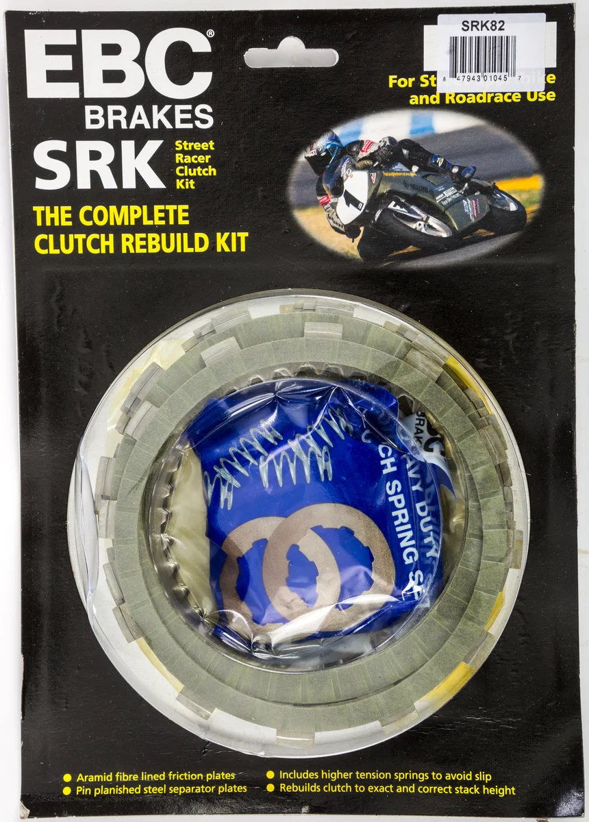 EBC SRK82 SRK Complete Clutch Kit - High-Performance Motorcycle Clutch for Enhanced Riding Control