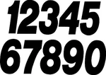 DIRT DIGITS SX73B-9 Super X Competition Stick-On Numbers - AMA Approved Graphics Decals