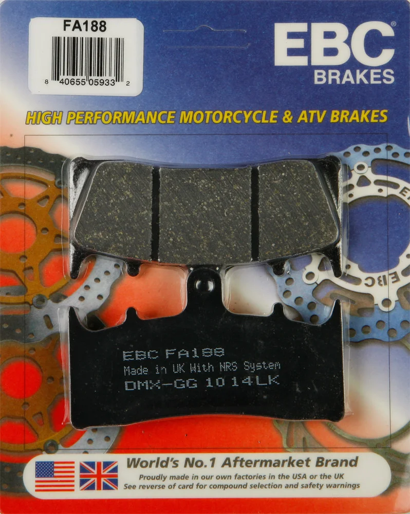 EBC FA188 Standard Brake Pads - High-Performance Motorcycle Brake Pads