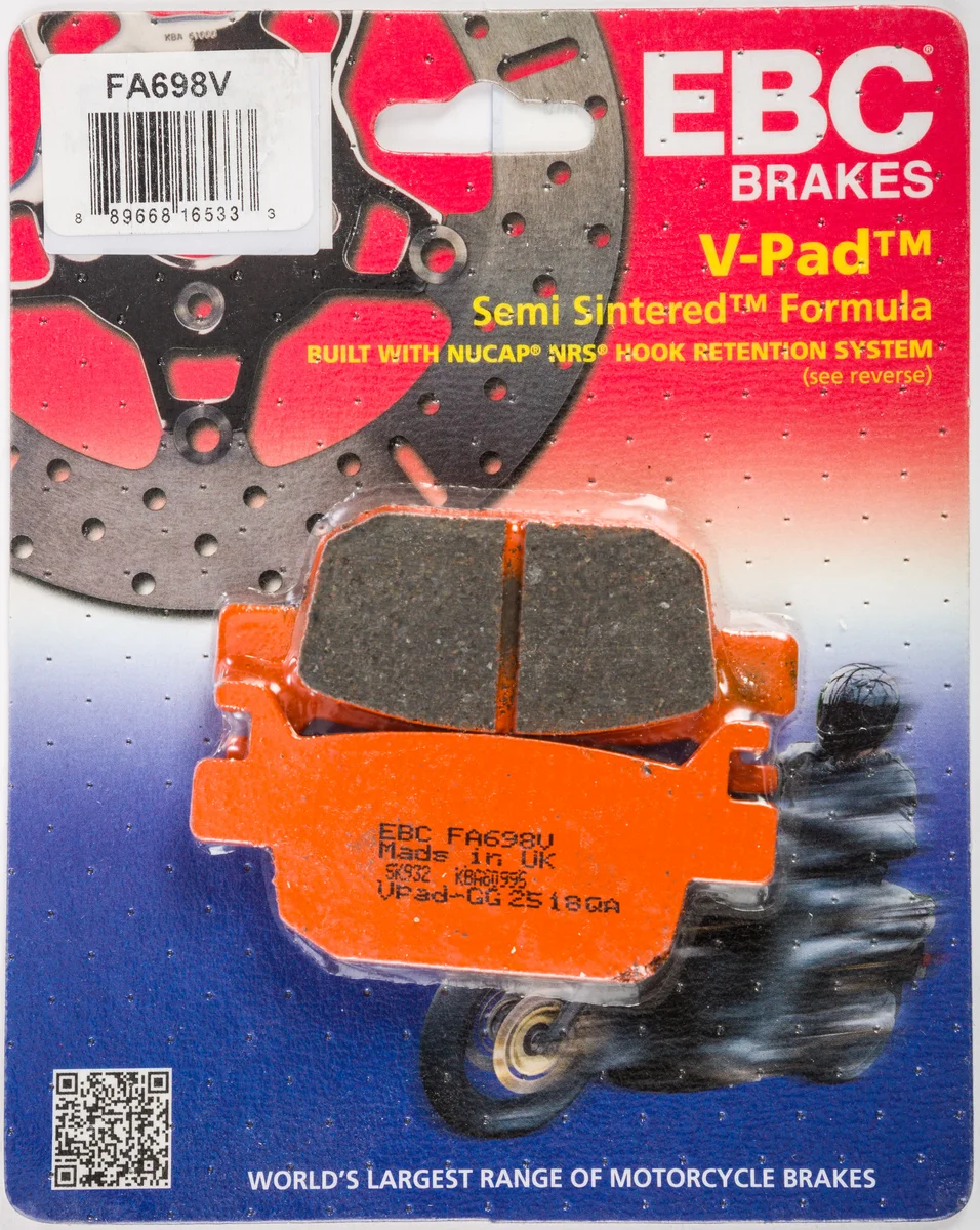 EBC - FA698V - Semi-Sintered Brake Pads