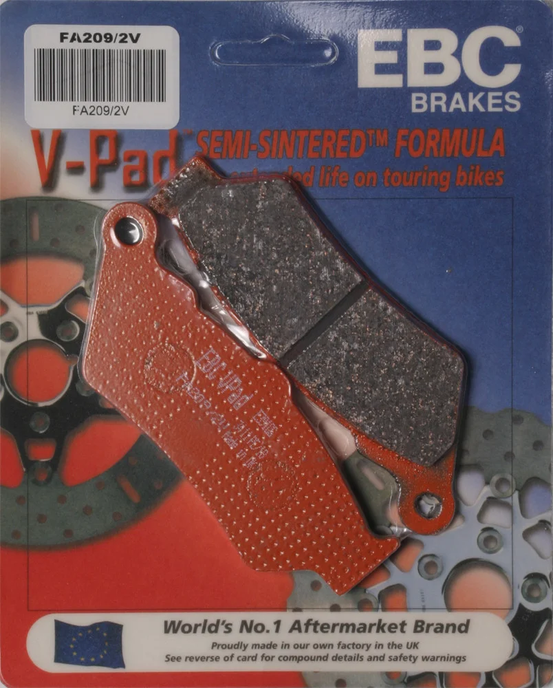 EBC FA209/2V Semi-Sintered Brake Pads - High-Performance Brakes for Street & Dirt Bikes