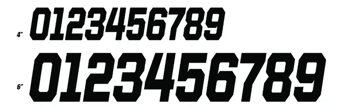 D-COR - 45-33-2 - Race Series Numbers