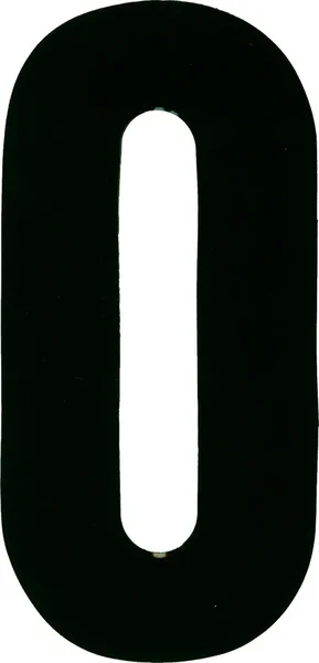 DIRT DIGITS XT43B-0 Extreme Digit Stick-on Numbers - Competition-Approved Motorcycle/ATV Decals