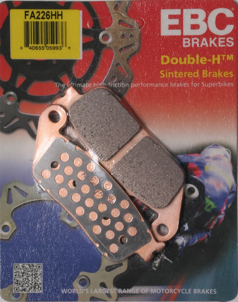 EBC FA226HH Standard Brake Pads - High-Performance Motorcycle Brake Pads for Enhanced Stopping Power