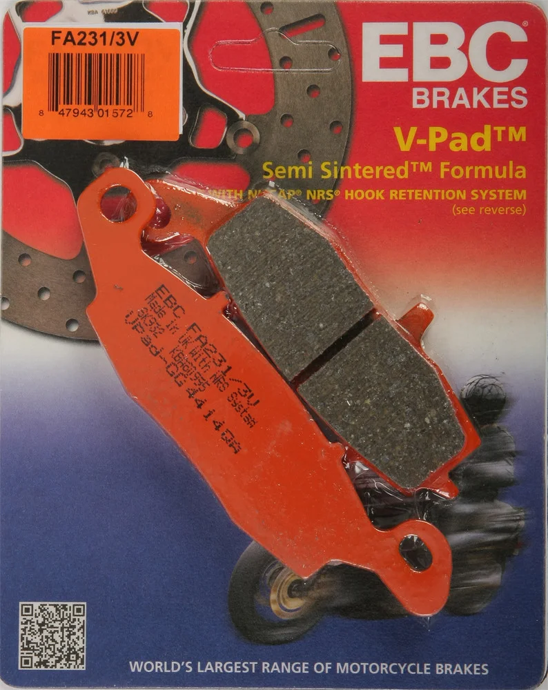 EBC FA231/3V Semi-Sintered Brake Pads - High-Performance Brakes for Street & Dirt Bikes