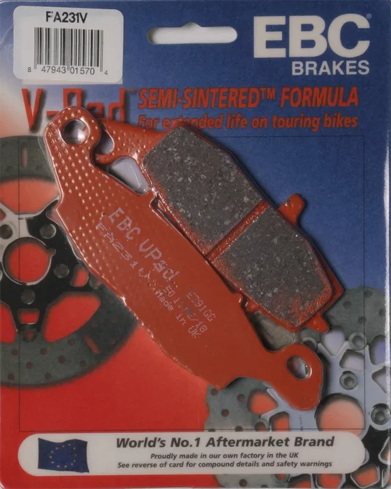 EBC FA231V Semi-Sintered Brake Pads - High-Performance Brakes for Street & Dirt Bikes