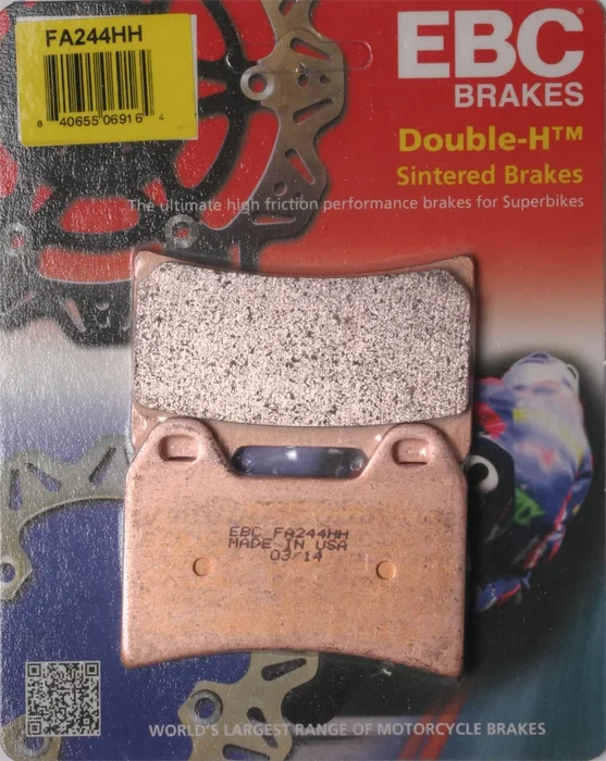 EBC FA244HH Standard Brake Pads - High-Performance Motorcycle Brake Pads
