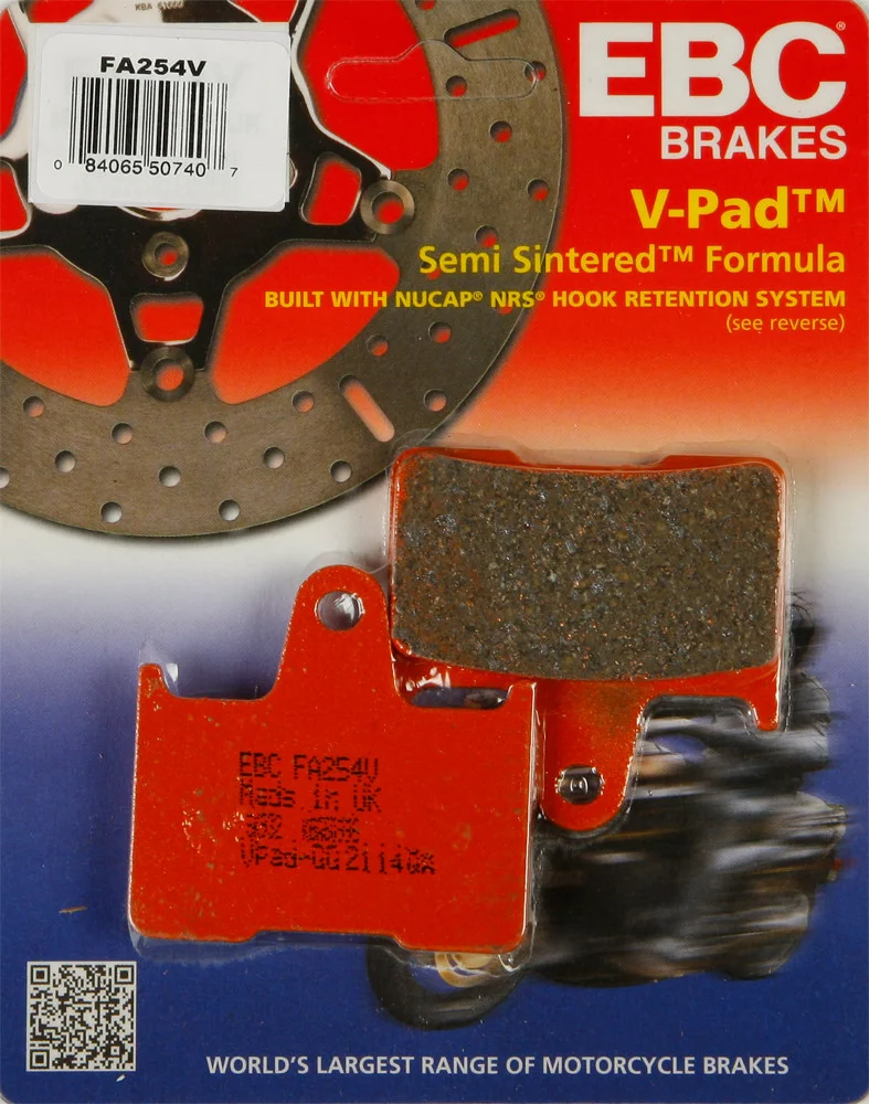EBC FA254V Semi-Sintered Brake Pads - High-Performance Brakes for Street & Dirt Bikes