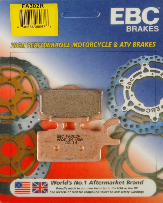 EBC FA302R Standard Brake Pads - High-Performance Motorcycle Brake Pads