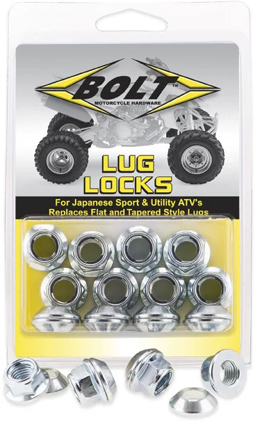 BOLT 2005-LUG.S ATV Lug-Locks - High-Security Locks for 2005+ ATVs