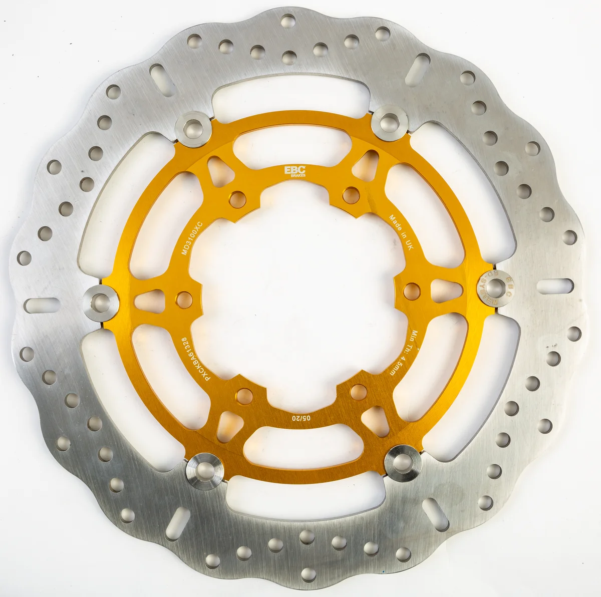 EBC MD3100XC Contour Brake Rotor - Lightweight Stainless Steel with Scraper Slots for Enhanced Performance