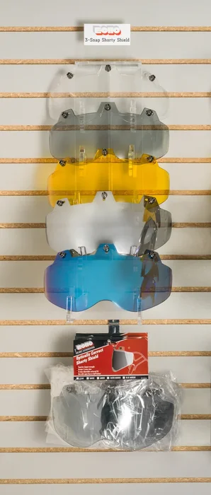 ECHO 3-Snap Shield w/Display - Helmet Accessory for Enhanced Visibility and Protection