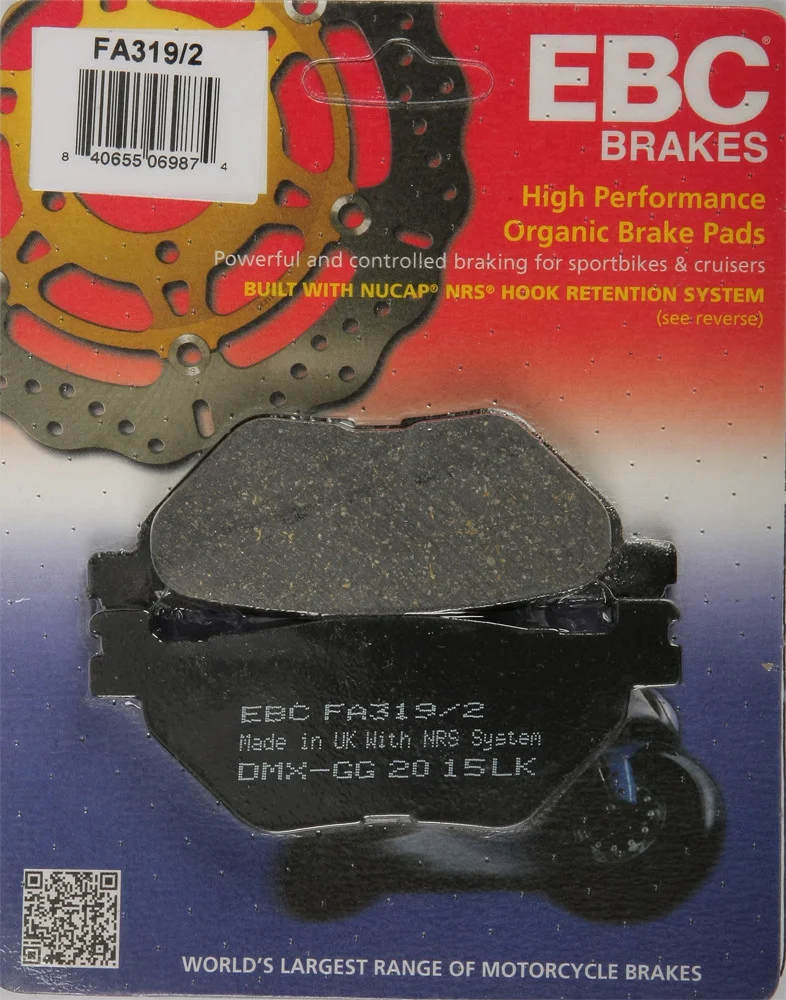 EBC FA319/2 Standard Brake Pads - High-Performance Motorcycle Brake Pads