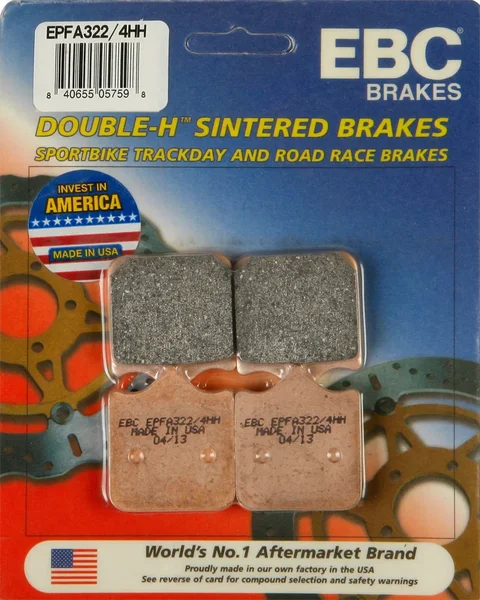 EBC Extreme Pro Brake Pads - High-Performance Sintered Bronze Brake Pads for Sportbikes & Cruisers