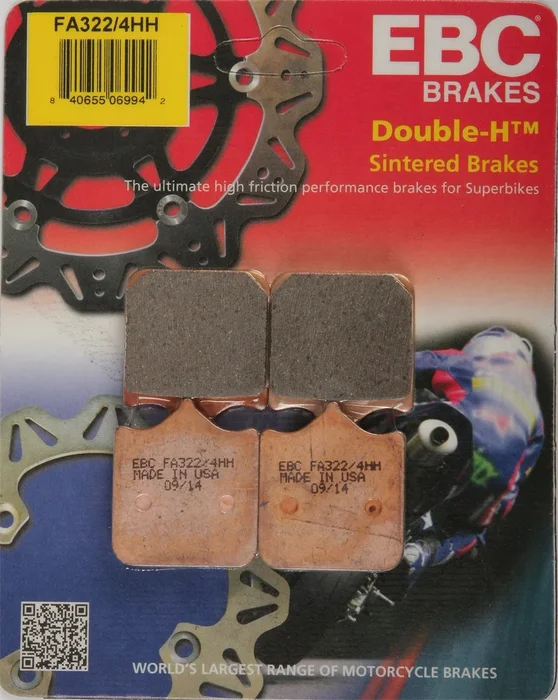 EBC FA322/4HH Standard Brake Pads - High-Performance Motorcycle Brake Pads