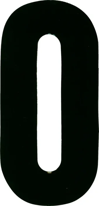 DIRT DIGITS XT63B-0 Extreme Digit Stick-On Numbers - Competition-Approved Graphics for Powersports