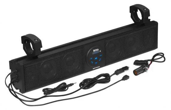 BOSS AUDIO BRT26A High-Power UTV Sound Bar - 4-Speaker Weatherproof Audio System for Off-Road Vehicles
