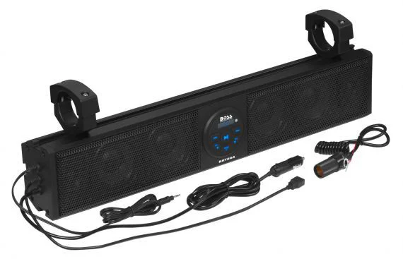 BOSS AUDIO BRT26A High-Power UTV Sound Bar - 4-Speaker Weatherproof Audio System for Off-Road Vehicles
