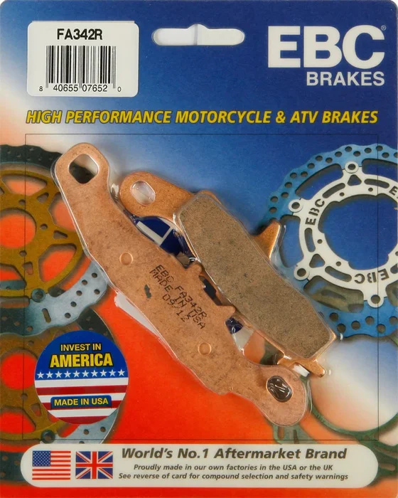 EBC FA342R Standard Brake Pads - High-Performance Motorcycle Brake Pads