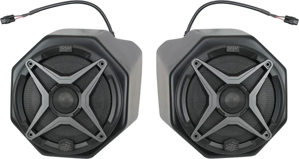 SSV WORKS Cage Mount Pod Speakers - 6.5" Custom Molded Audio System for Side by Side