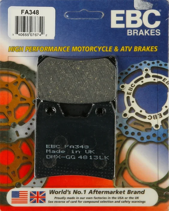 EBC FA348 Standard Brake Pads - High-Performance Brake Pads for Powersports Vehicles