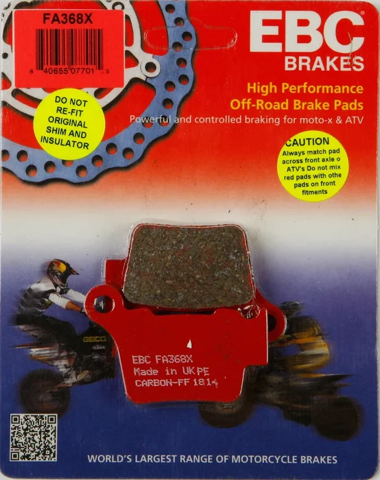 EBC FA368X Standard Brake Pads - High-Performance Motorcycle Brake Pads