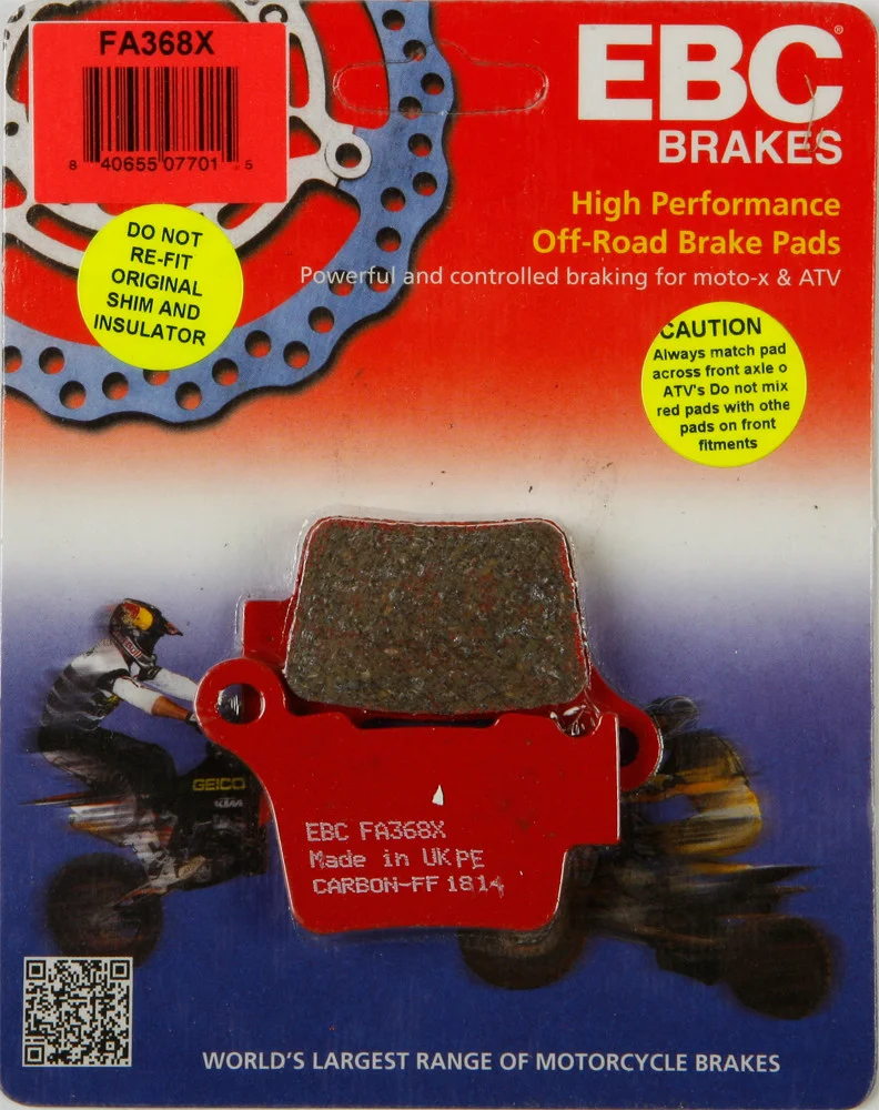 EBC FA368X Standard Brake Pads - High-Performance Motorcycle Brake Pads