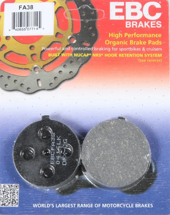EBC FA38 Standard Brake Pads - High-Performance Motorcycle Brake Pads