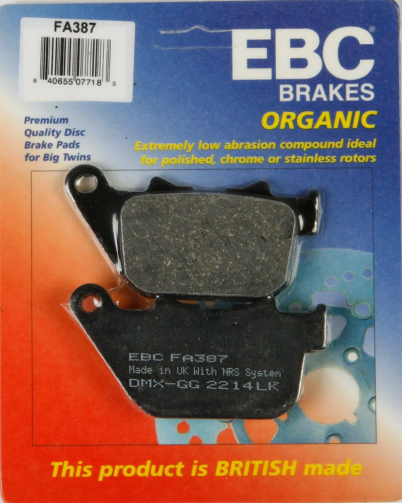 EBC FA387 Standard Brake Pads - High-Performance Motorcycle Brake Pads