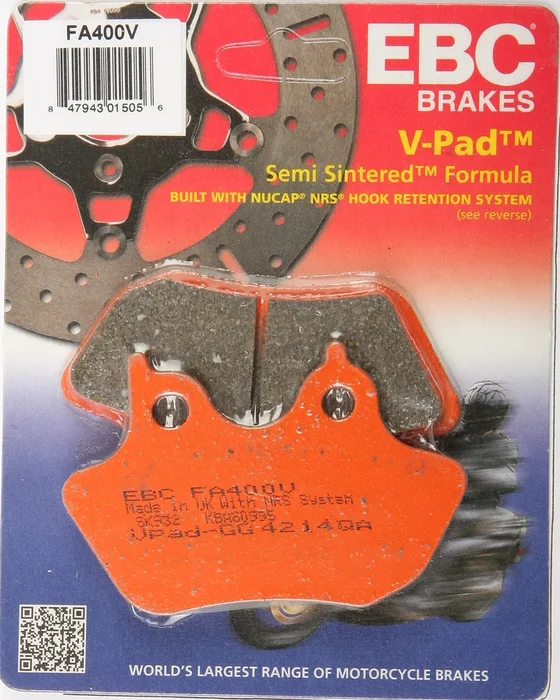 EBC FA400V Semi-Sintered Brake Pads – High-Performance Brakes for Street & Dirt Bikes