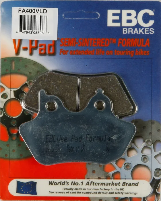 EBC FA400VLD Semi-Sintered Brake Pads - High-Performance Brakes for Street & Dirt Bikes
